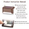 Instruction manual showing how to install solar step lights and fix a light with double-sided adhesive.