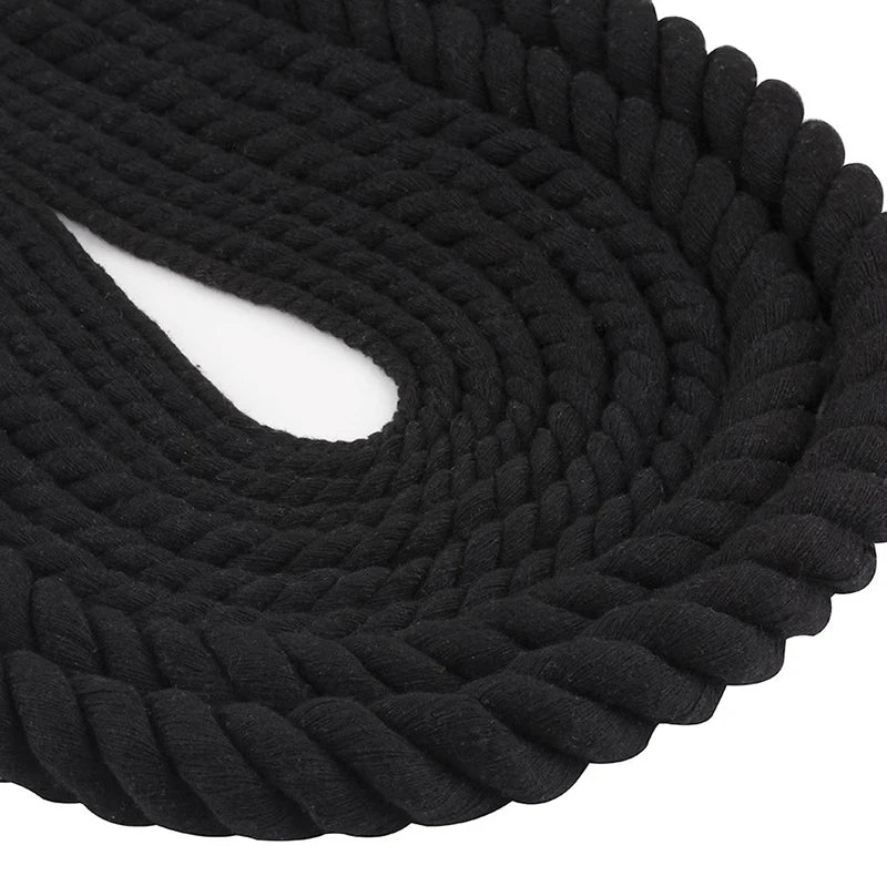 Fil de couture en coton noir ajustable enroulé pour macramé et artisanat