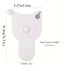 Mètre ruban télescopique blanc automatique avec poignée, longueur 150cm (59 pouces)