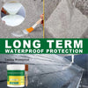 A hand applies an invisible waterproofing coating to a dark surface, demonstrating long term waterproof protection.