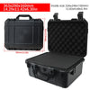 Boîte à outils portable noire avec insert de protection et étui de transport séparé.