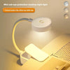 A mini USB eye protection reading night light clampable to books or a table top