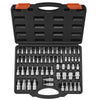 A black storage case containing a 60-piece professional Torx bit socket set with various screwdriver bits.