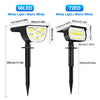 Comparison of 68LED and 72ED white light/warm white landscape spotlights.