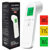 Thermomètre médical infrarouge blanc affichant une température corporelle de 37,1 degrés Celsius