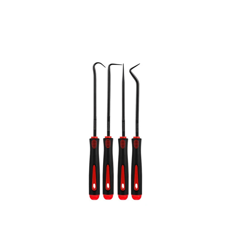 A set of precision car oil seal screwdrivers with black handles and metal shafts.