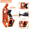 Orange and black heavy duty tool fixing bracket kit with metal buckle and rubber tape