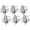 A set of universal sewing rolled hemmer foot pins in various thicknesses ranging from 3mm to 8mm.