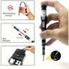A precision screwdriver set featuring a 360 rotating design, bits release mechanism, and various multi-angle tools.