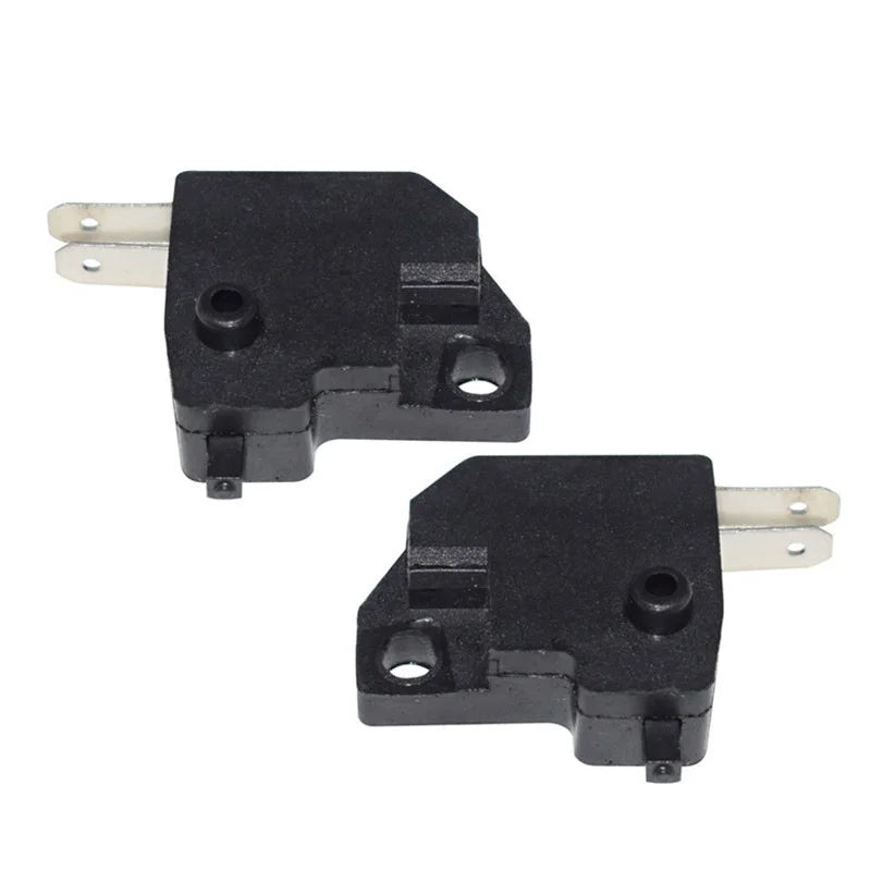 Black universal motorcycle and scooter brake light switch component