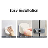 Three steps for easy installation: clean up, remove sticker, and installation completed.