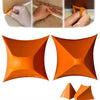 Orange silicone seam filling tool kit showing various tools and a finished product