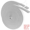 Roll of self-adhesive foam weather stripping tape with a 2m length, 1.5cm width, and 1cm thickness.