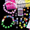 Assortment of colorful 1mm stretchy bead cord and elastic wire for jewelry making.
