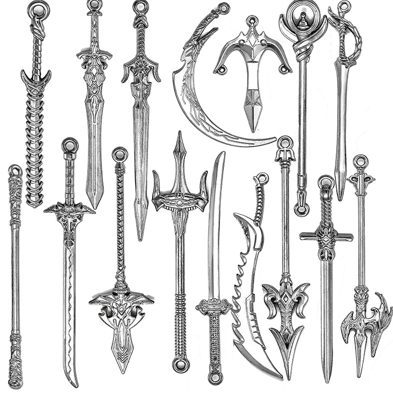 A collection of multi-style alloy charms and pendants for DIY jewelry making