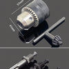 A close-up view of a B4 1.5-13mm mount thread drill chuck adapter and several corresponding mounting screws.