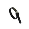 A black finger ring sizer with numbered markings for accurate sizing of all fingers.