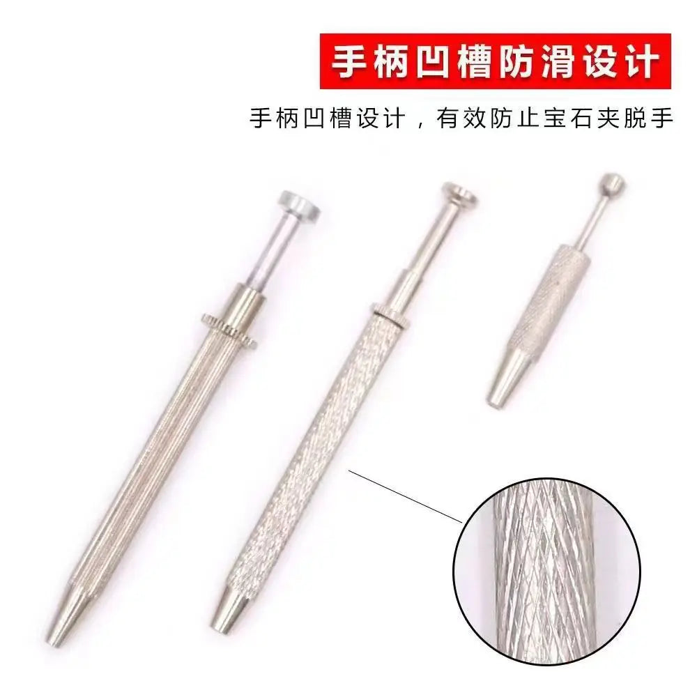 A set of precision diamond gripper tools designed for nail and finger protection.