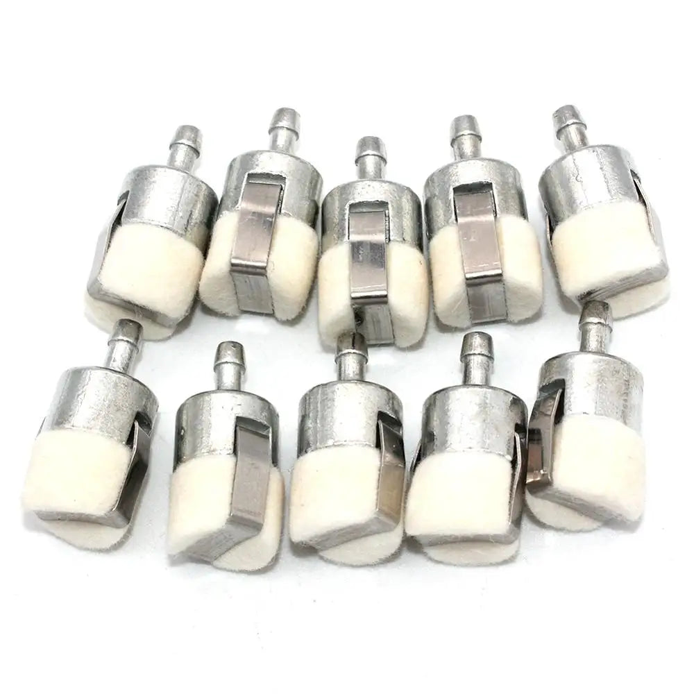 Ersatzfilter für Echo Shindaiwa Buschgeräte, silber und weiß.