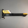 A black and yellow Toughbuilt Rip Hammer tool is shown against a gray background.