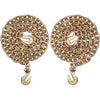 A pair of heavy duty transport binder chain sets with gold-toned links and lobster clasps.