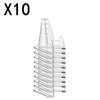 Acrylic display stand with multiple tiered slots for collectibles