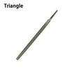 A long, slender diamond file used for woodworking and metalwork.