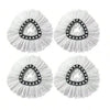 Two white replacement mop heads with a textured, fan-like design and a central triangular opening.