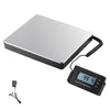 A digital shipping scale with a black base and a handheld display showing 44.4 kg.