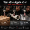 A set of versatile countersink drill bits for wood, plastic, and soft metal applications.