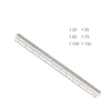 Multicolor aluminum triangular ruler with various magnification scales