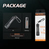 Package for a NICRON N1 Mini Key-chain Flashlight showing the product and manual.