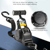 Automatic retractable device for heavy duty ratchet straps, showing the mechanism and strap.