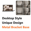 A desktop style unique design sign featuring the word nürnberging on a metal bracket base.