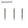 Three spare punch bits for an automatic centre punch tool.