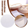 A round silicone cage pad is shown next to a wooden tray and a circular pad view.