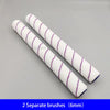 Dos brochas rodillo de pintura pesadas de 6mm, con cerdas blancas y detalles morados