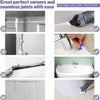 A silicone caulking and sealing tool kit demonstrating various applications for creating perfect corners and seamless joints.
