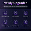 A purple nebula projector night light featuring colorful starry sky, high definition projection, and remote control features.