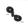 Black heavy-duty shade cloth clips designed for netting and fabric, shown with dimensions.