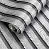Roll of self-adhesive wood board wall stickers showing a striped texture in grayscale.