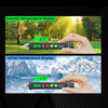 A digital non-contact voltage tester pen showing summer and winter temperature displays.