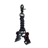 Black universal parachute rope work gloves for climbing and camping