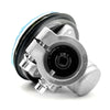 Brush cutter gearbox inserts for various sizes showing a metal and plastic component.