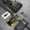 A set of FNRSI wall detector scanners including a main unit, a manual, and a storage bag.