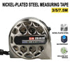 Nickel-plated steel measuring tape with a 5m length and anti-corrosion design