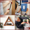 Demonstration of heavy duty double sided mounting tape for LED strips used to attach a picture frame and decorative painting 