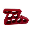 Stopper de puerta y ventana rojo resistente antideslizante con patrón de panal.