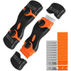 A set of dual-purpose razor scrapers in black and orange for removing glass and adhesive.