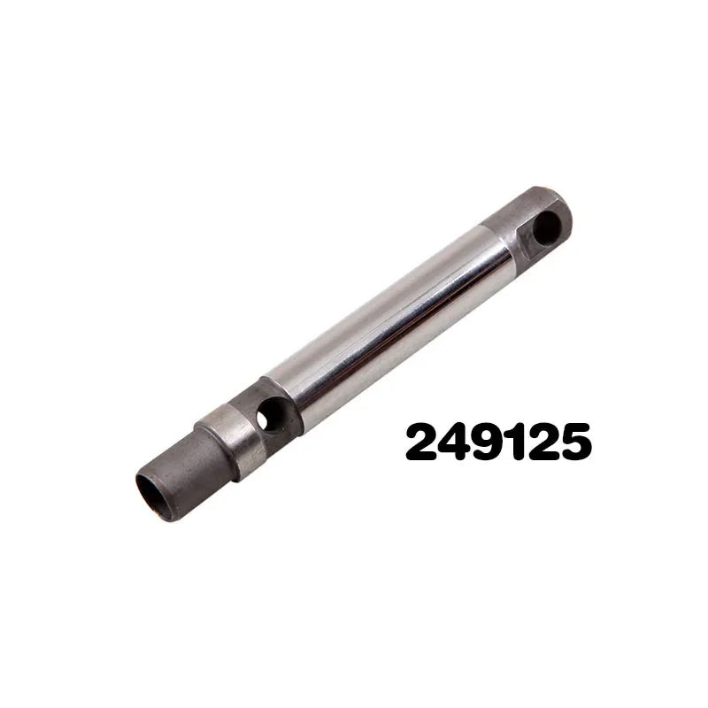 A metallic filter pump rod accessory for an airless spraying machine.